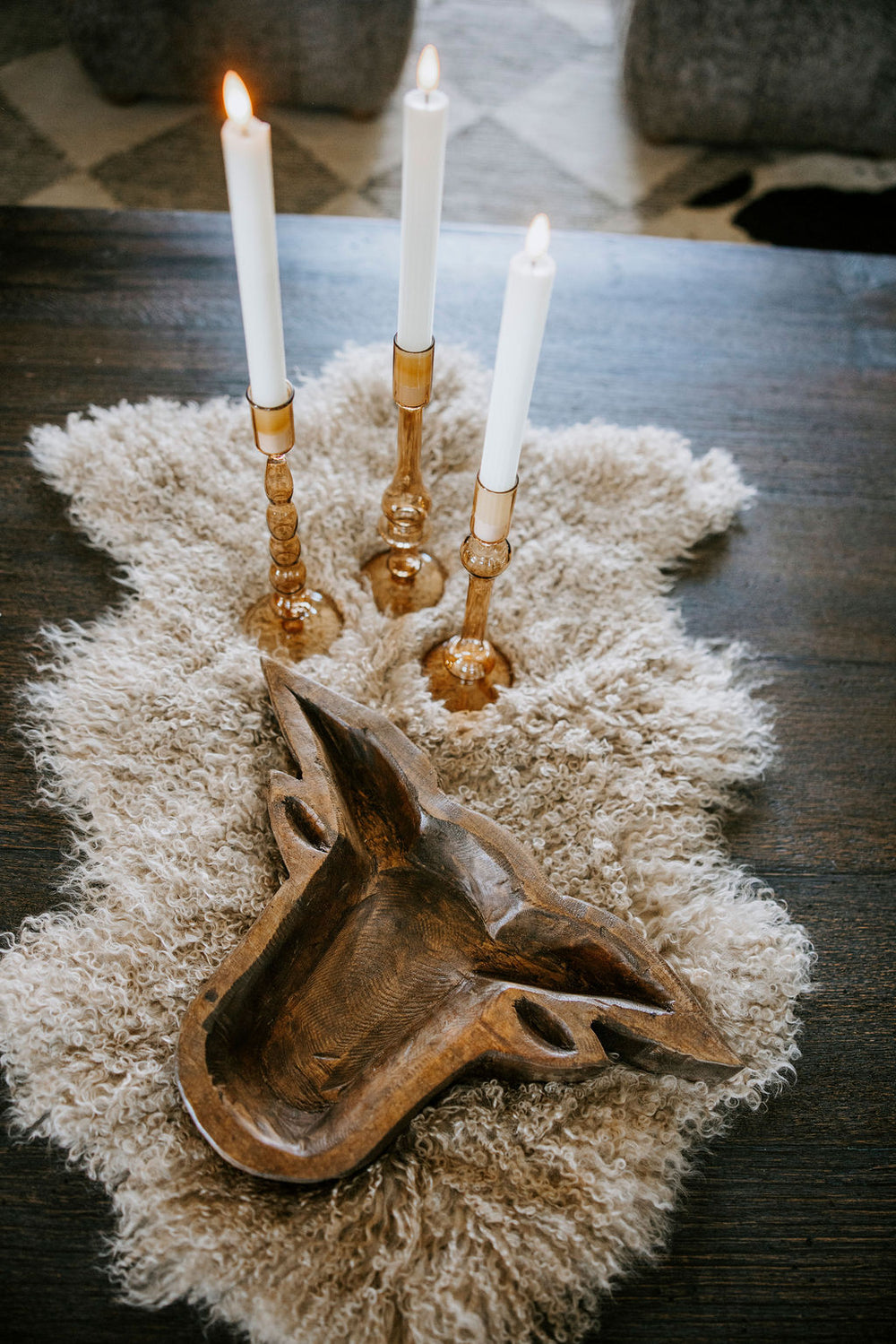 Handmade Longhorn Dough Bowl - 2 Colors