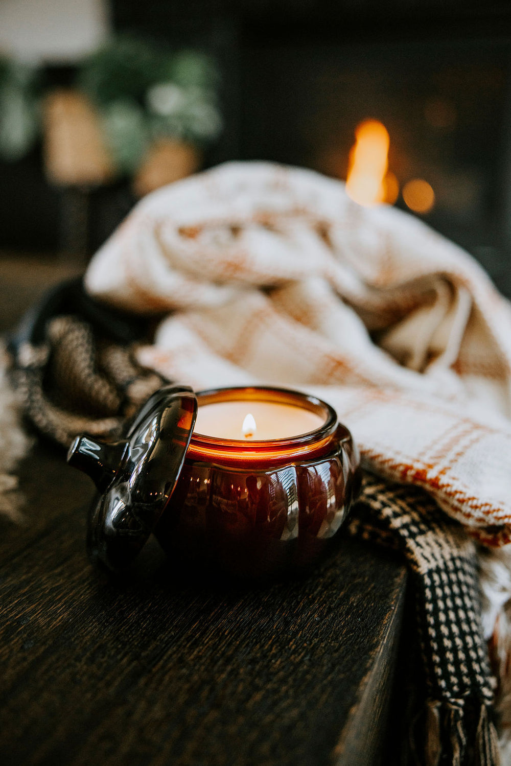 Pumpkin Glass Soy Candle - 2 Scents