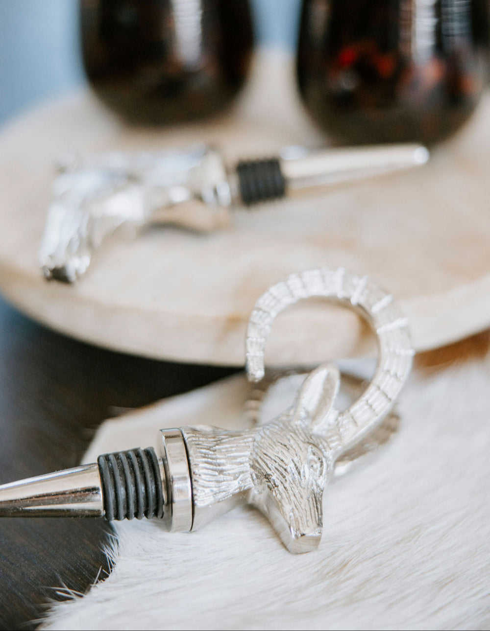 Big Horned Ram Bottle Stopper