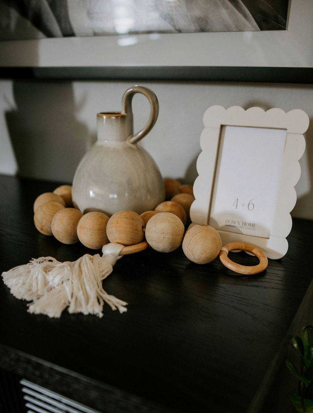 Oversized Wooden Bead Garland
