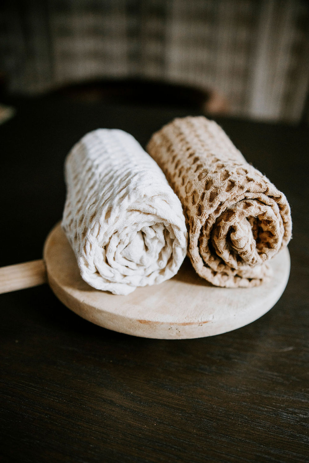 Stonewashed Waffle Weave Tea Towel - 4 Colors