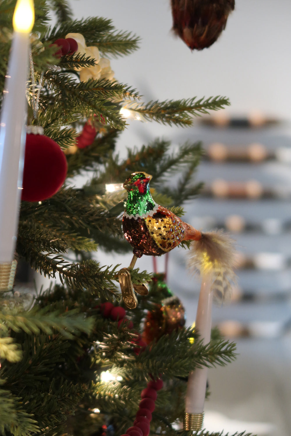 Handcrafted Pheasant Ornament