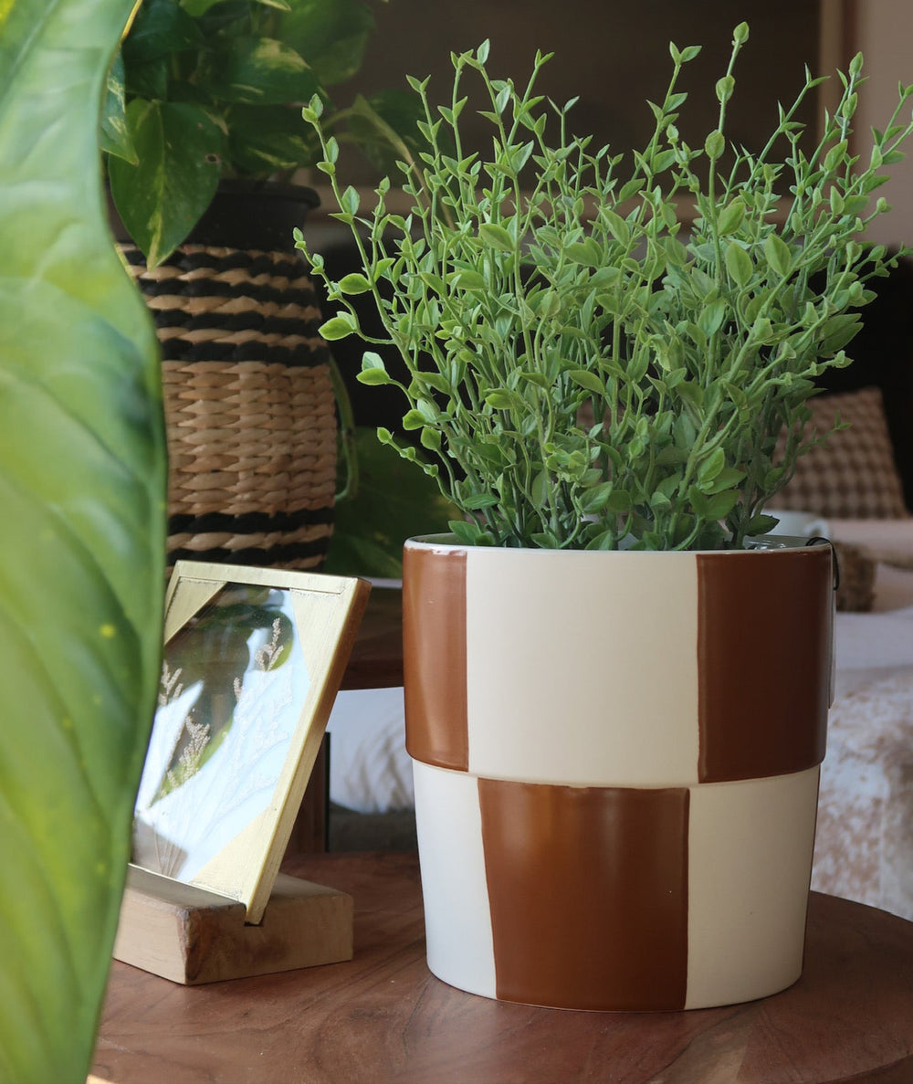 Checkered Pot - 2 Colors & 3 Sizes