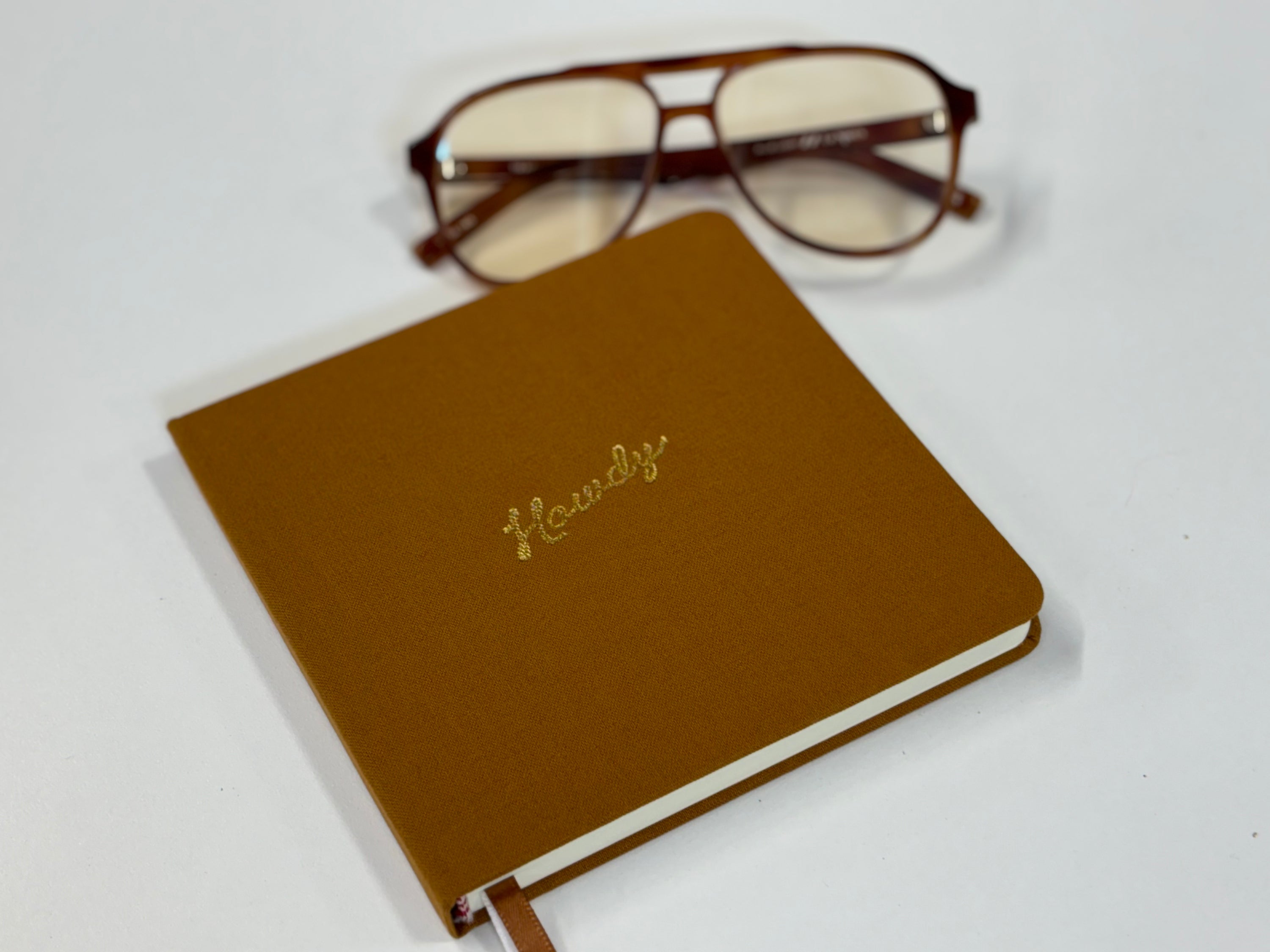 Howdy Square Linen Journal