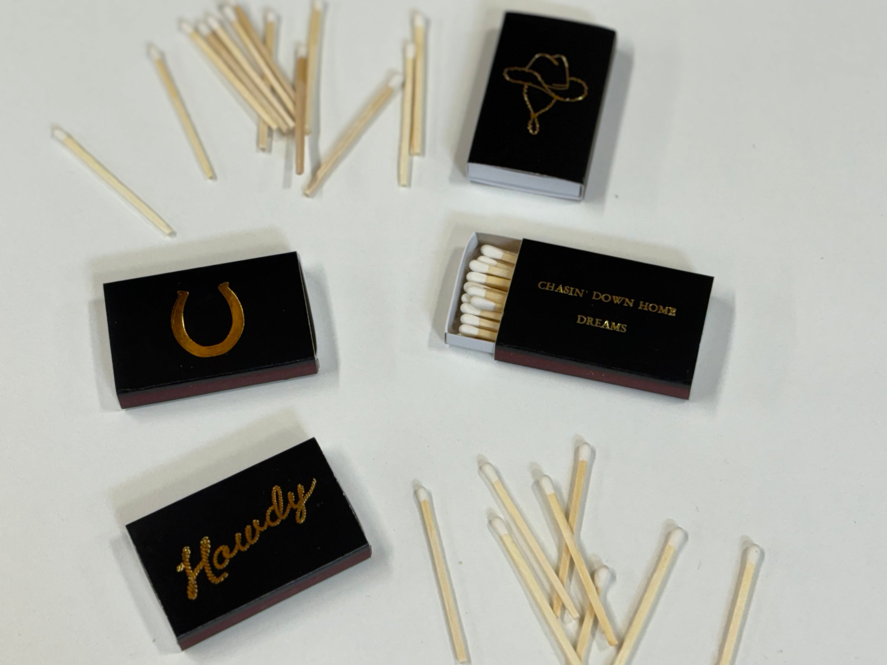 Western Matchboxes - 4 Styles