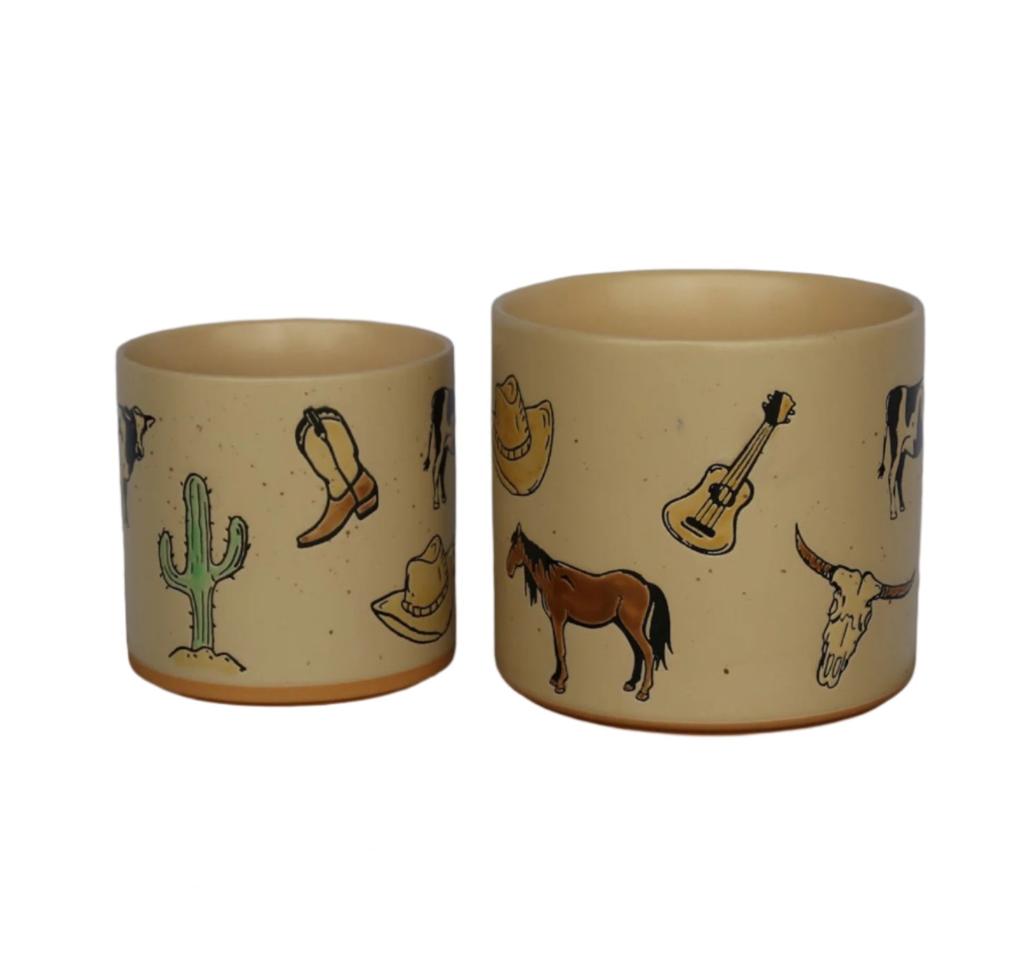 Saddle Up Ceramic Planter - 2 Sizes