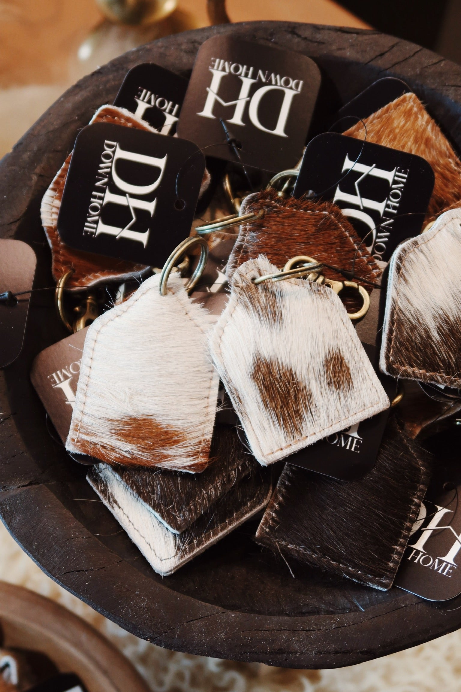 Genuine Cowhide Keychain Tag