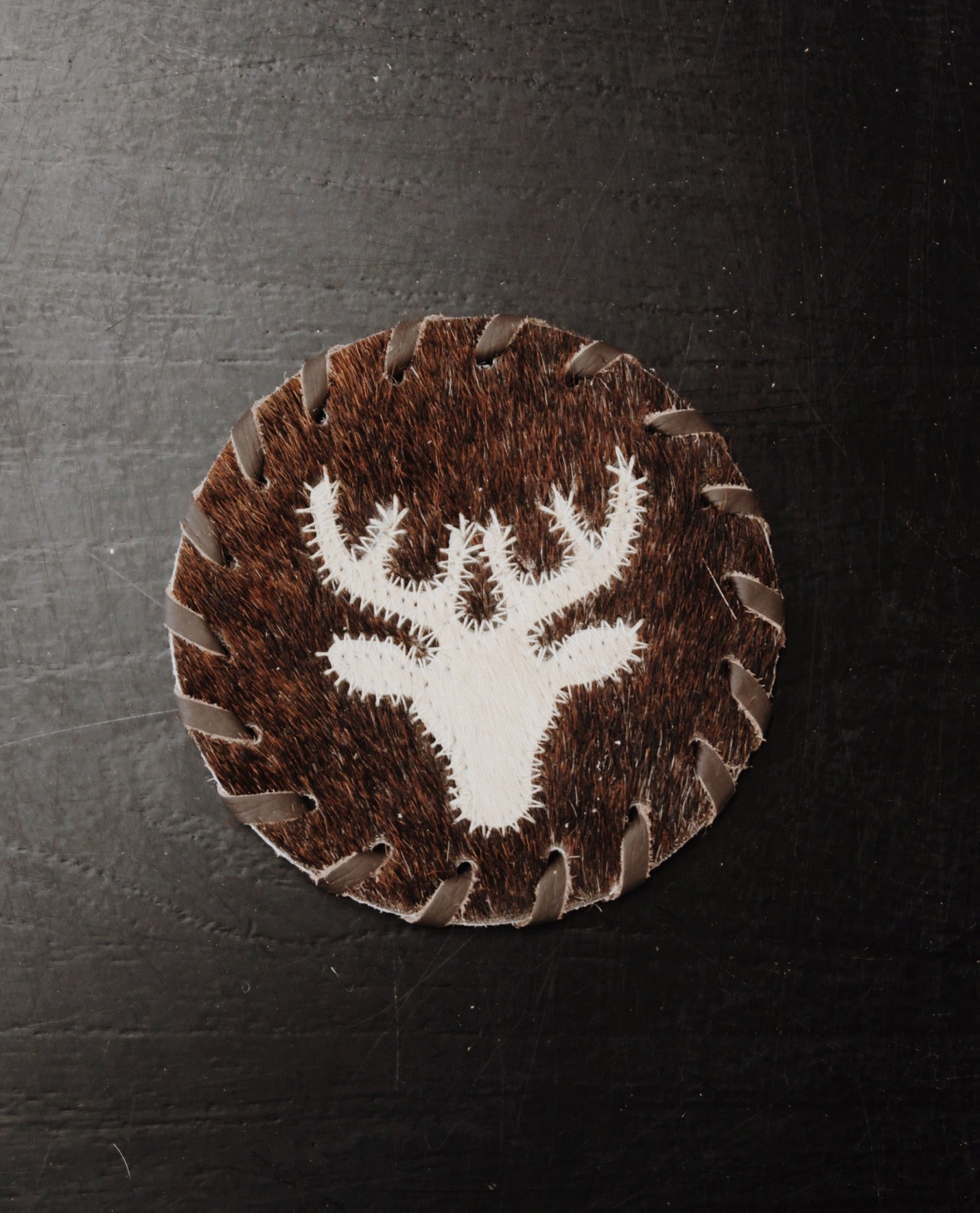 Natural Cowhide Coasters
