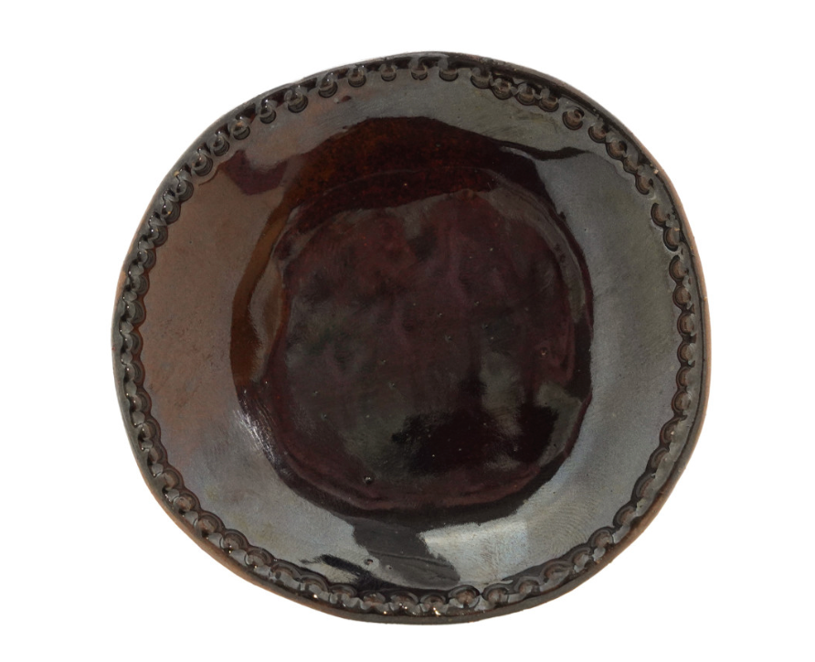 Bead Rim Reactive Glaze Trinket Dish