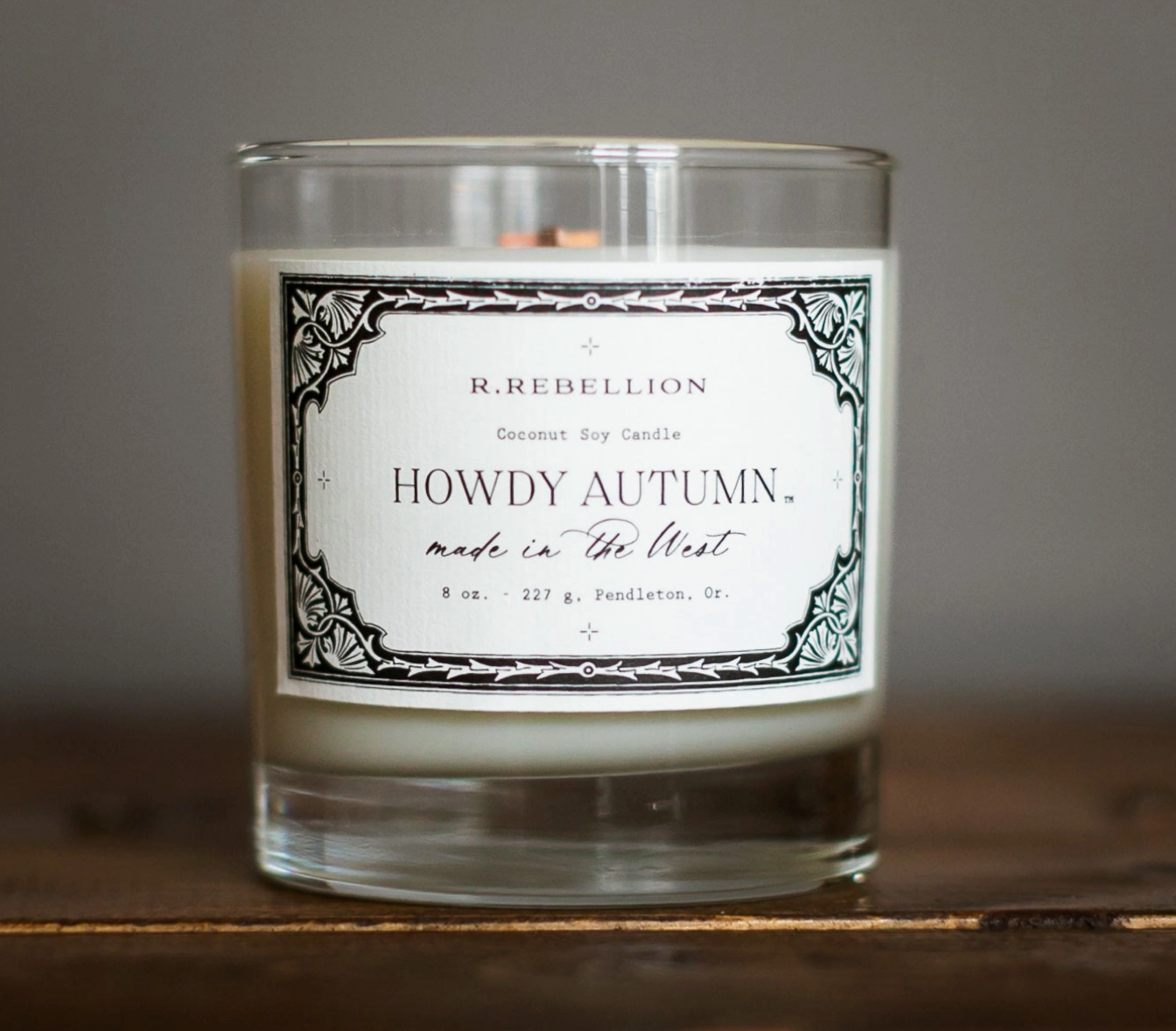 Handcrafted Western Inspired Fall Candle