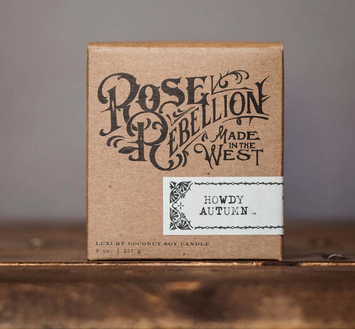 Handcrafted Western Inspired Fall Candle