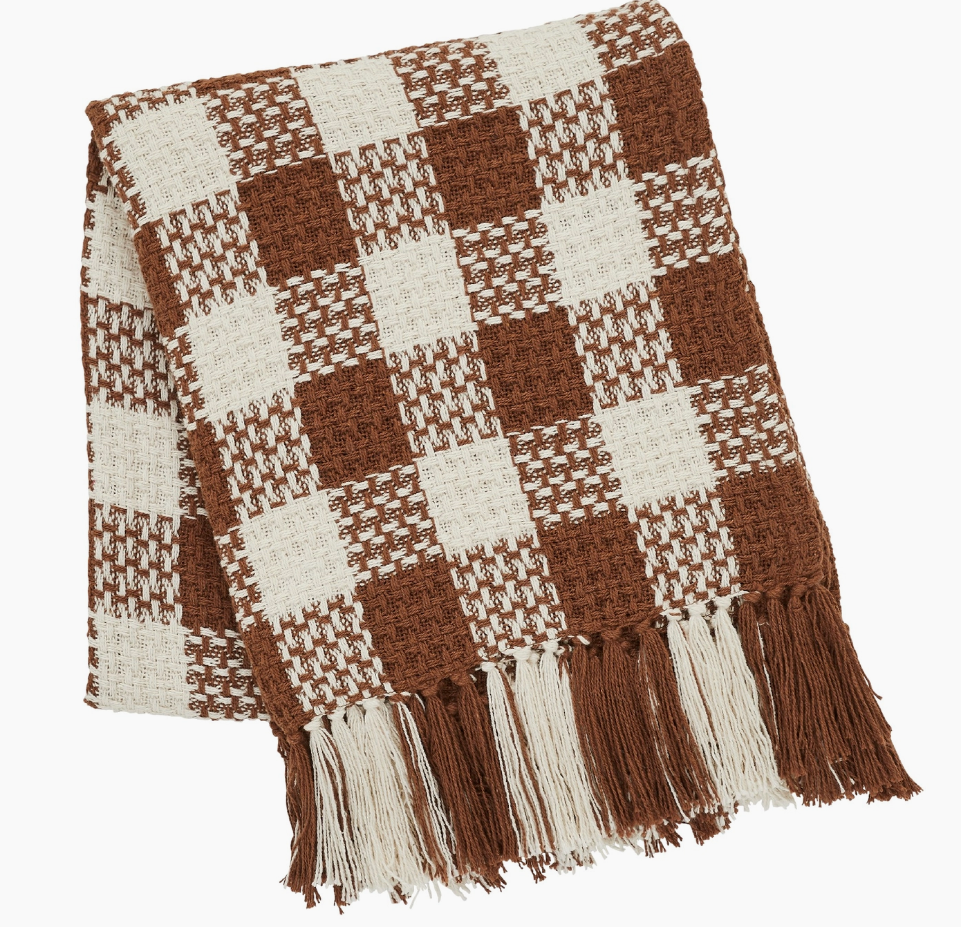 Heritage Amber Check Throw Blanket
