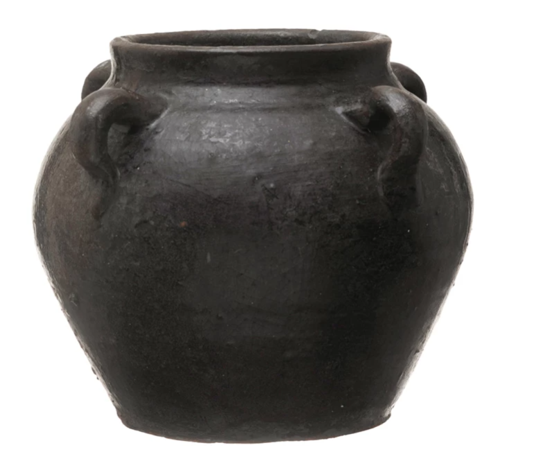 Found Distressed Clay Jar - 2 Sizes