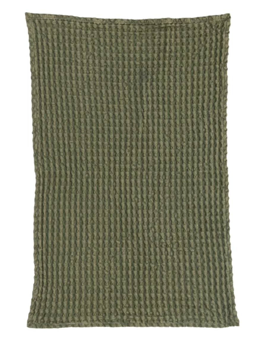 Stonewashed Waffle Weave Tea Towel - 4 Colors
