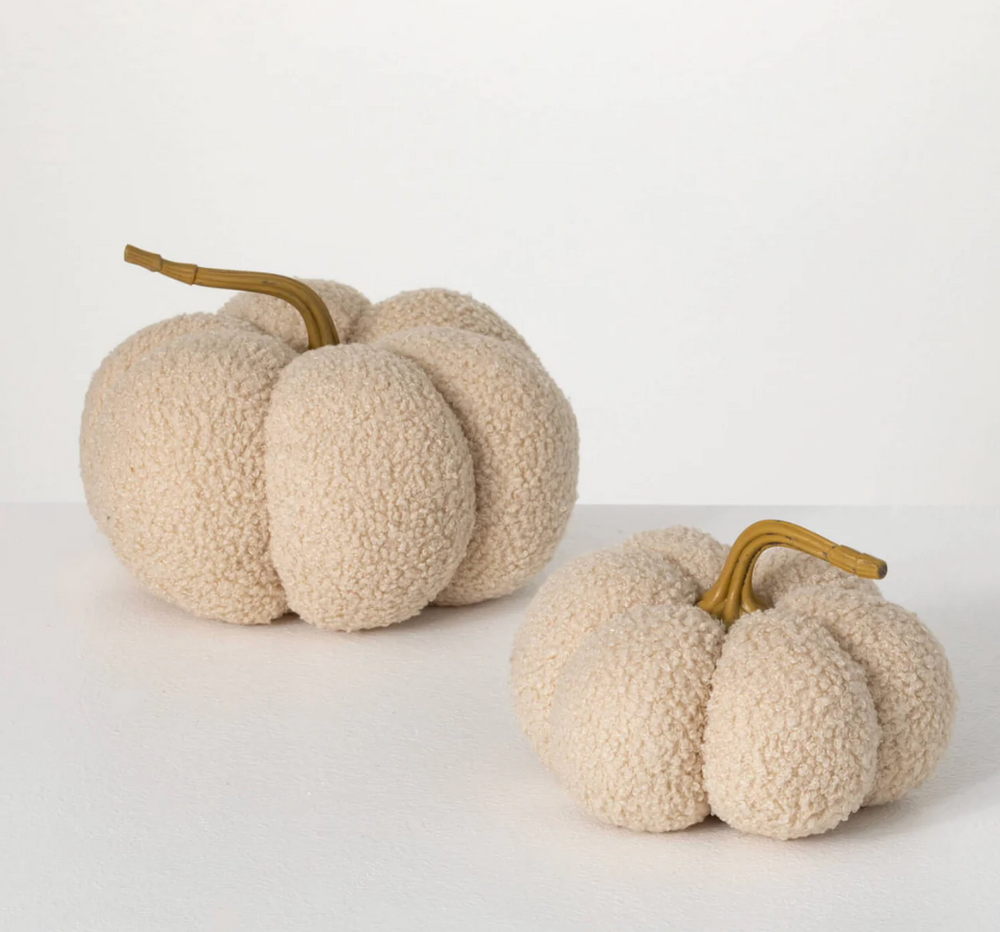 Cream Boucle Pumpkin - 2 Sizes
