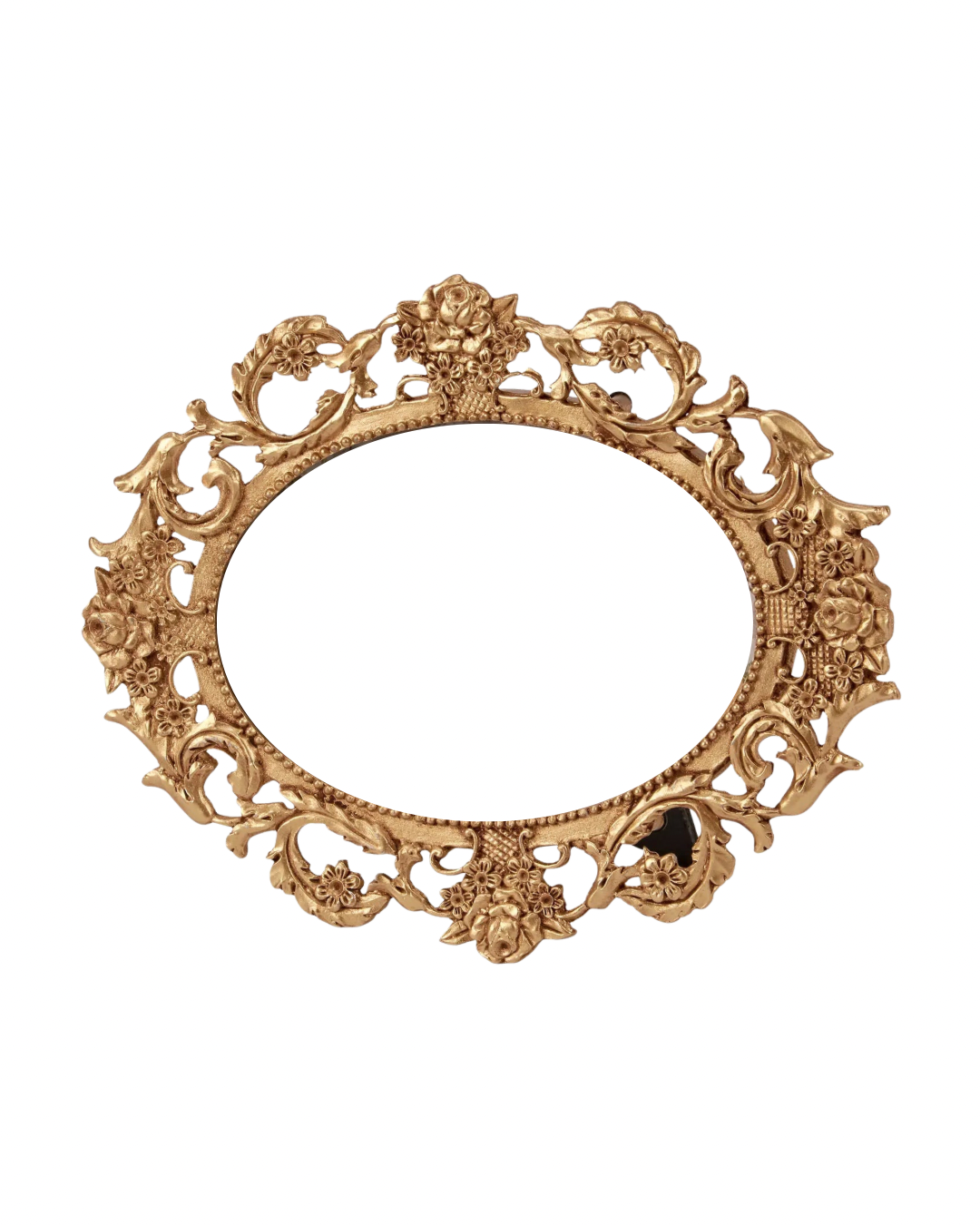 Gold Lace Oval Photo Frame