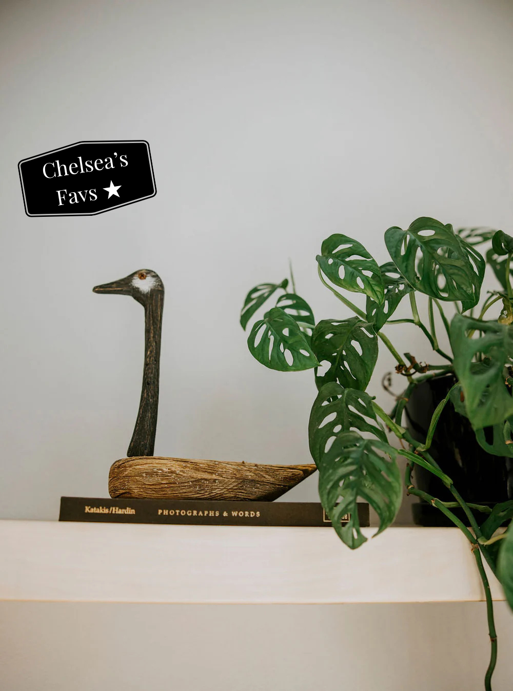 Wooden Goose Sitter