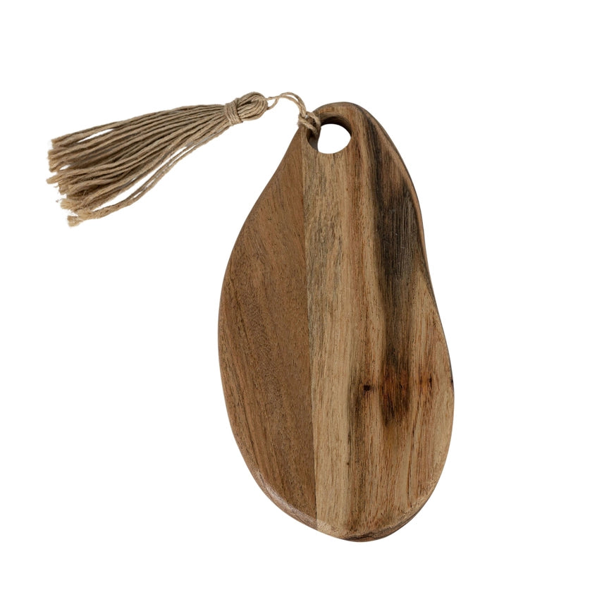 Mini Cutting Board Acacia Wood w/ Jute Tie