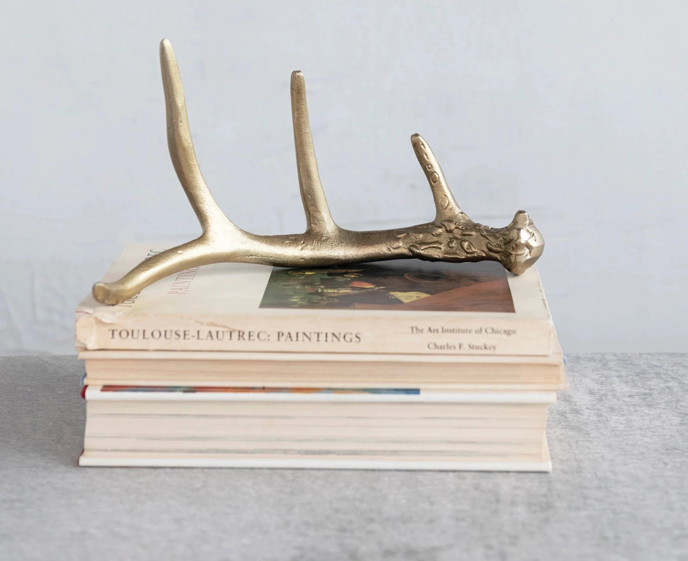Rustic Gold Metal Antler