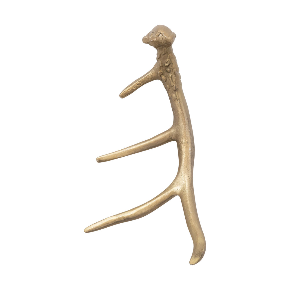Rustic Gold Metal Antler