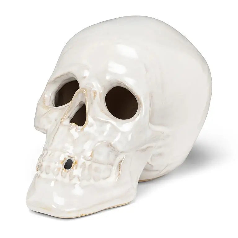 Glossy Porcelain Skull - 2 Sizes