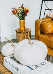 Cream Boucle Pumpkin - 2 Sizes