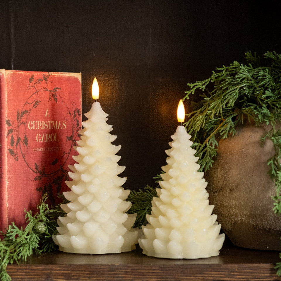 3D Flame Balsam Tree Candle - 2 Sizes