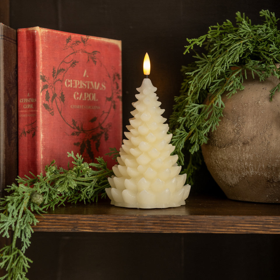 3D Flame Balsam Tree Candle - 2 Sizes