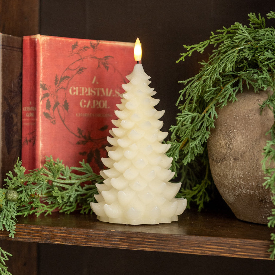 3D Flame Balsam Tree Candle - 2 Sizes
