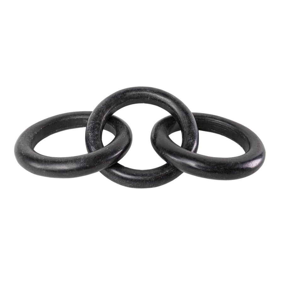 Solid Black Marble Chain