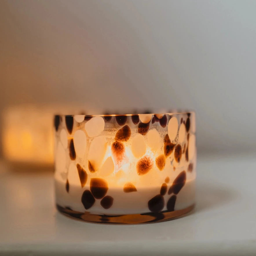 Handmade Tortoise Glass Soy Candle