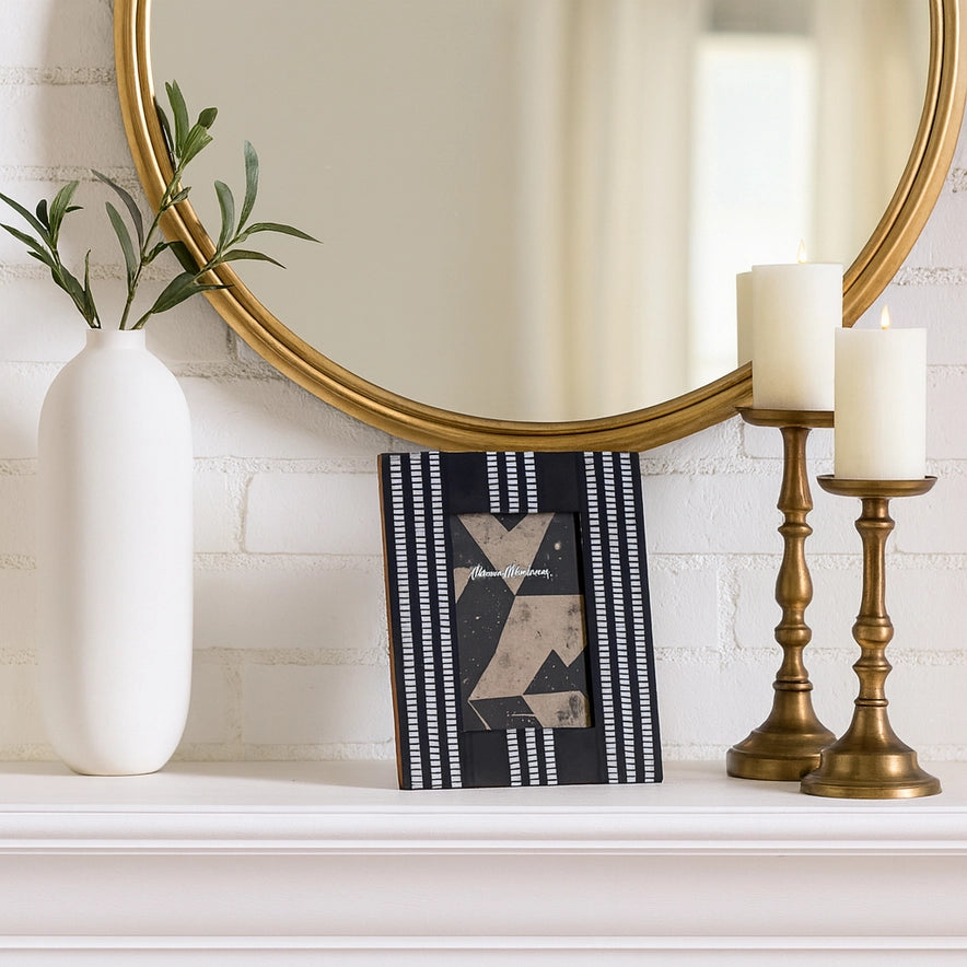 Block Striped Photo Frame - 2 Sizes