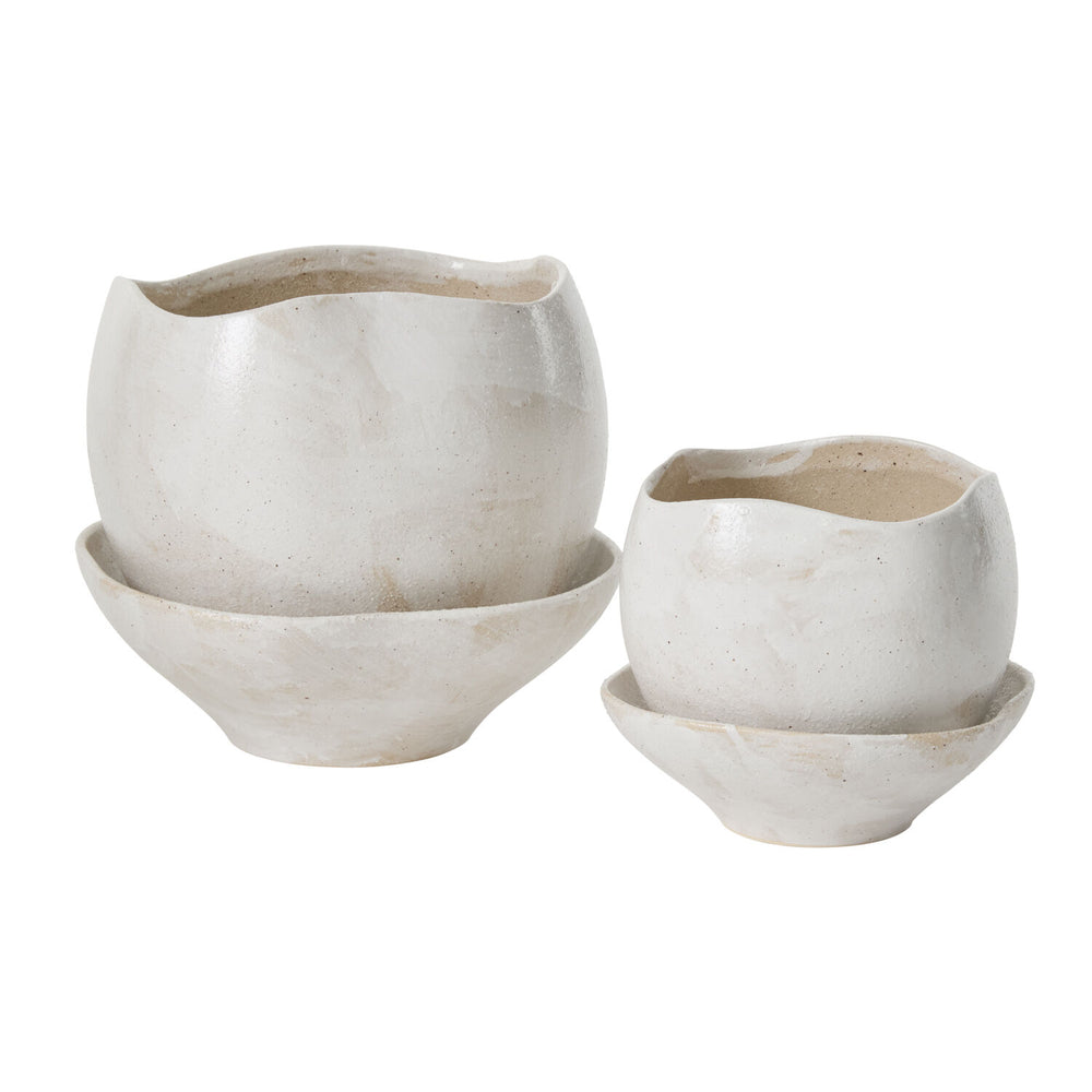 Planter with Bowl Saucer - 2 Sizes