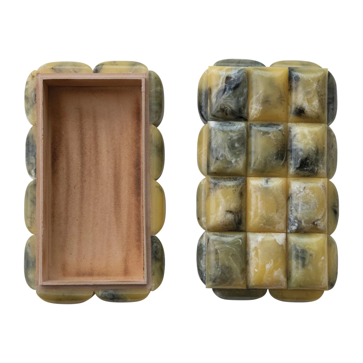 Marbled Resin Tile Box