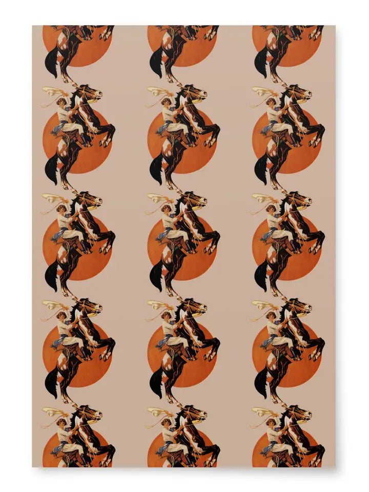 Buckin' Bronco Wrapping Paper