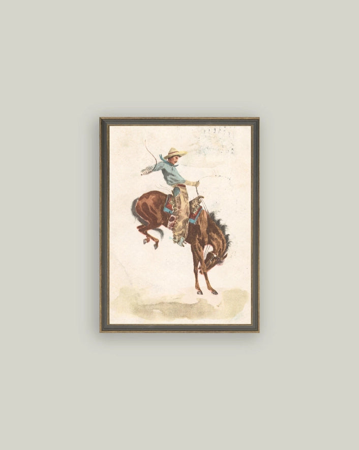 Bucking Bronco Framed Art - 2 Sizes