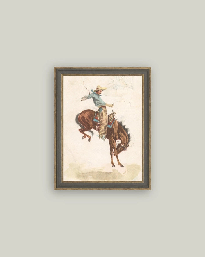 Bucking Bronco Framed Art - 2 Sizes