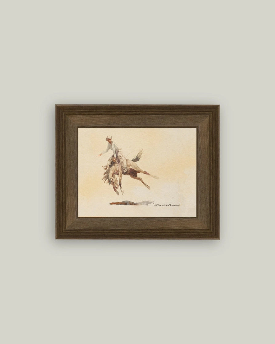Bucking Rider Framed Artwork - 3 Sizes
