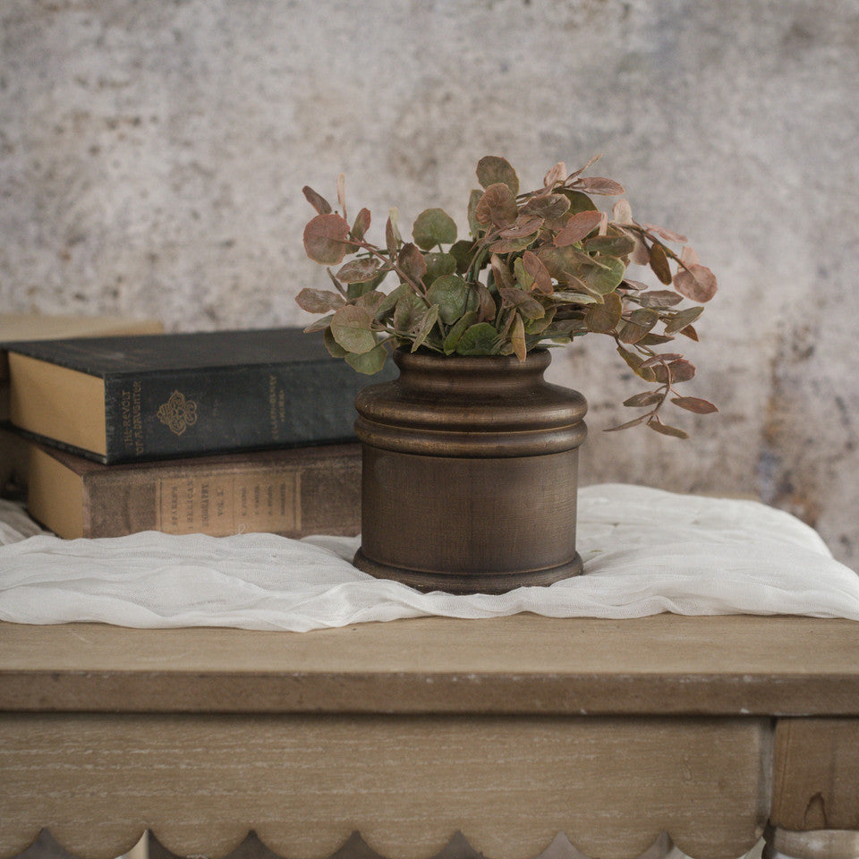 Dark Wooden Budvase - 2 Sizes