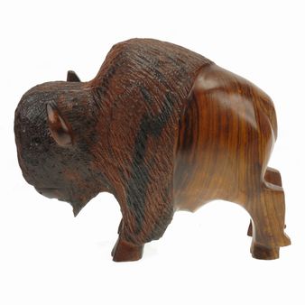 Handcrafted Ironwood Bison