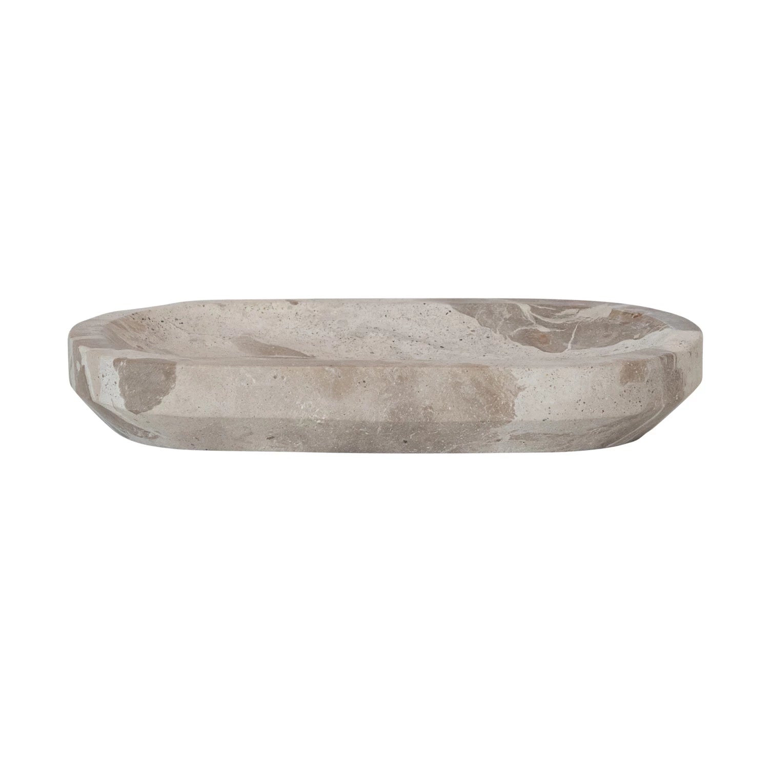 Neutral-Toned Marble Dish