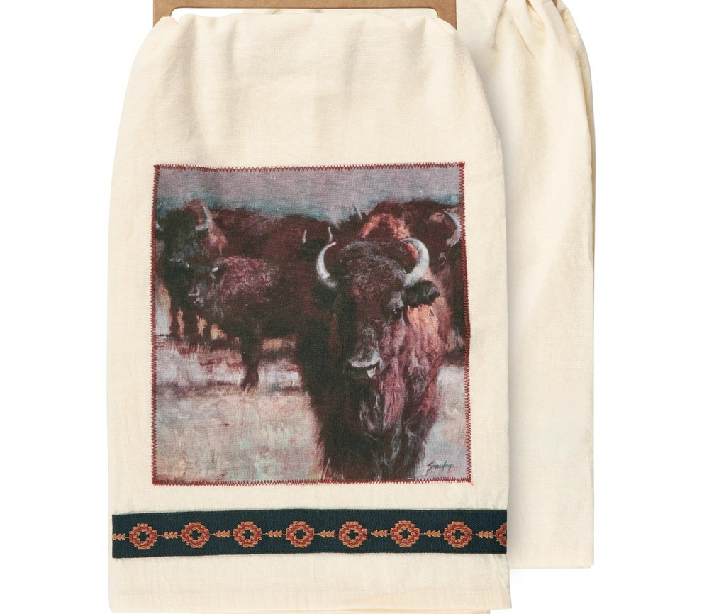 Buffalo Herd Kitchen Towel