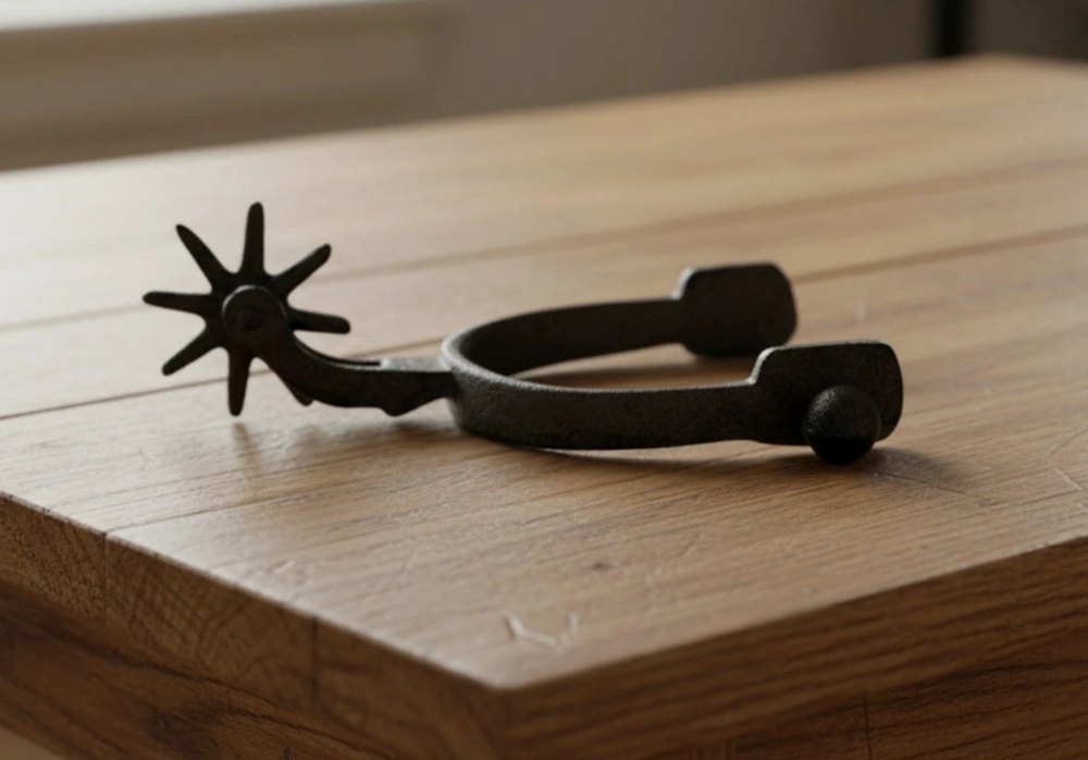 Cast Iron Western Spur Decor
