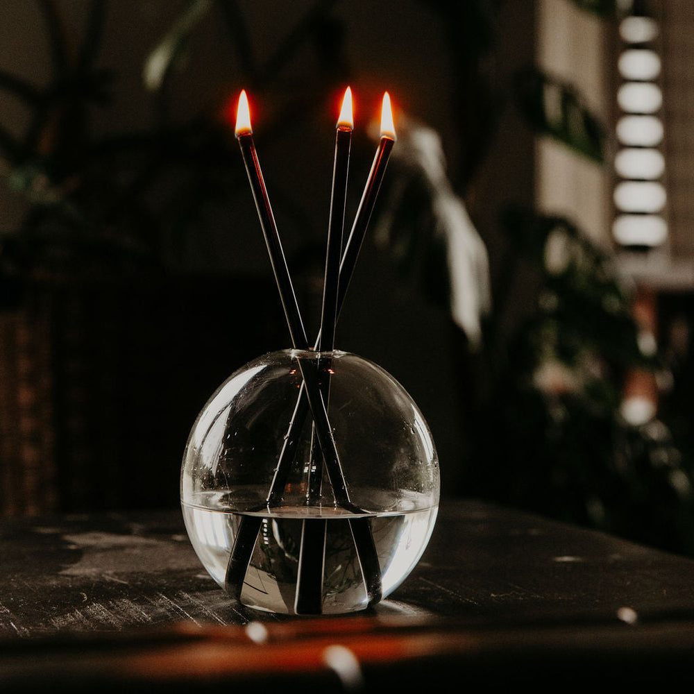 Everlasting candles in use