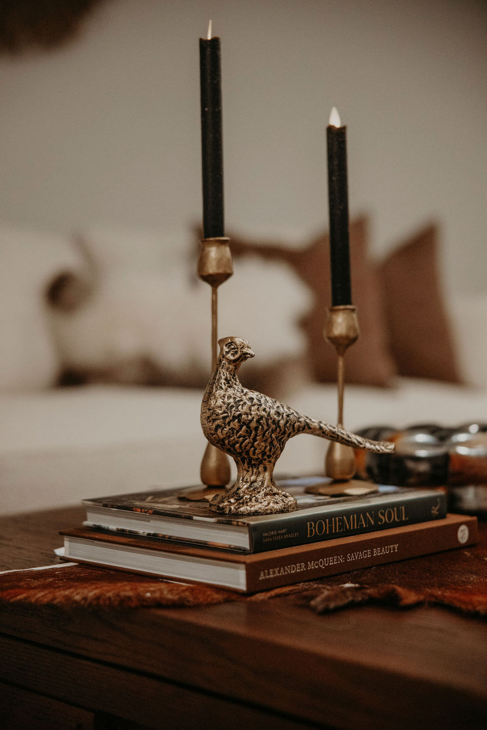 Bronze Pheasant Figurine