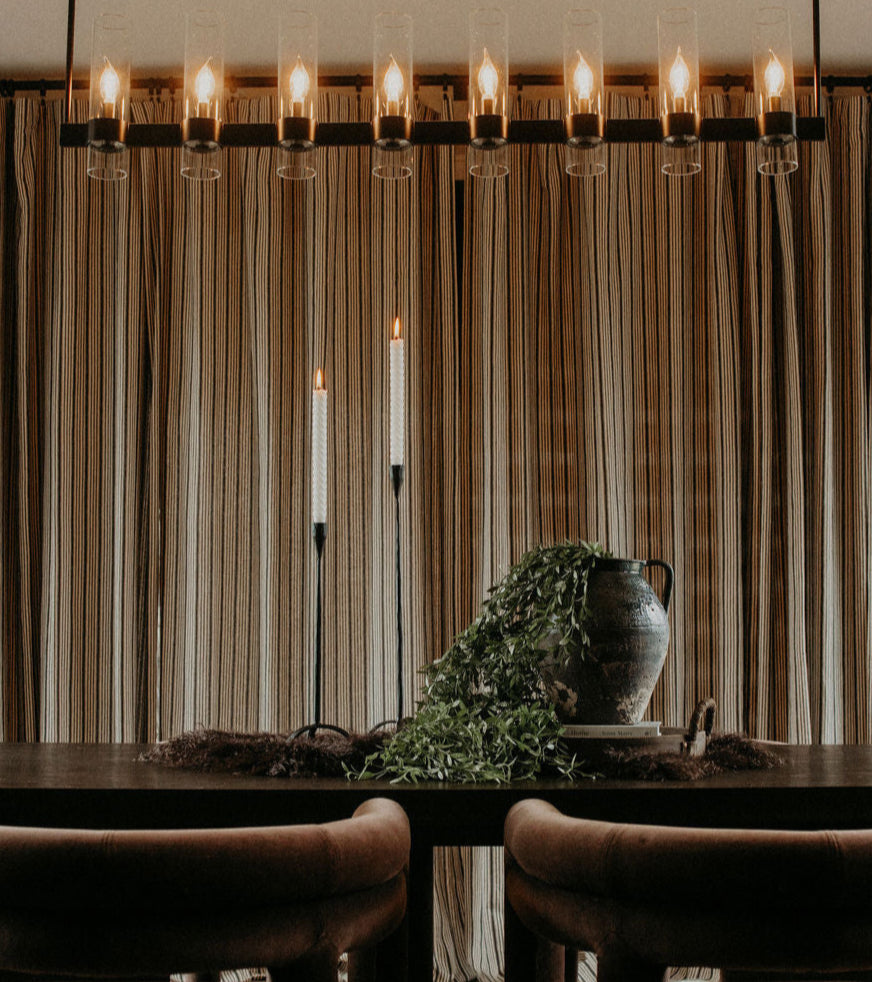 Footed Hand-Forged Cast Iron Candlestick Holder - 3 Sizes