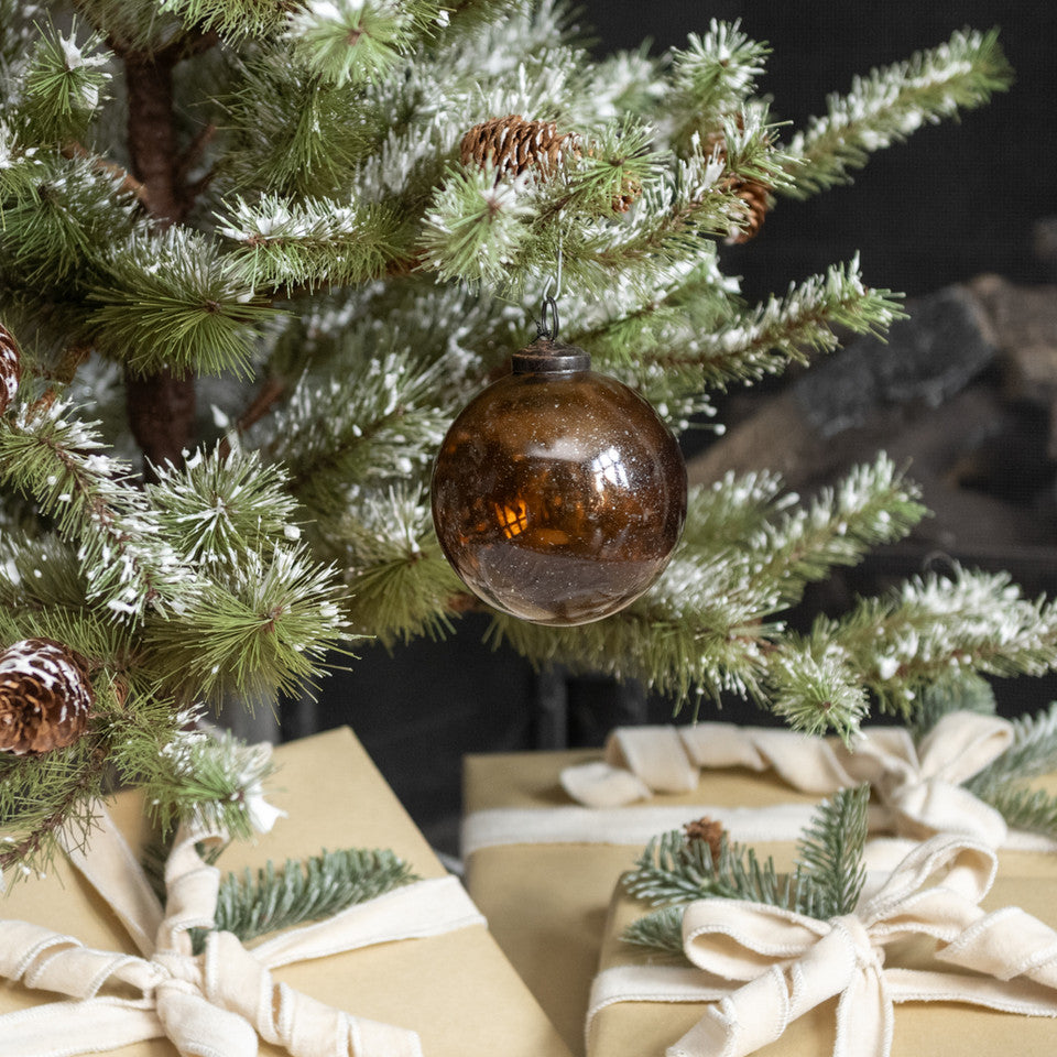 Speckled Chestnut Glass Ornament - 3 Sizes