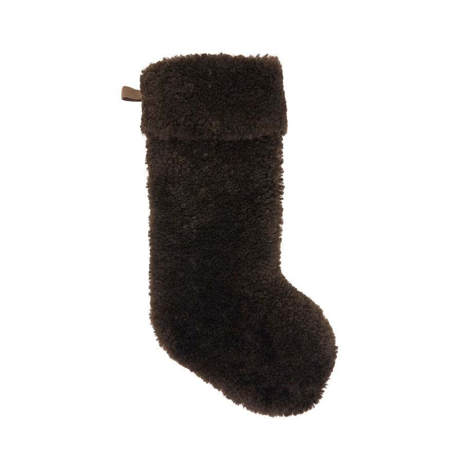 Natural Lamb Fur Stocking - 3 Colors