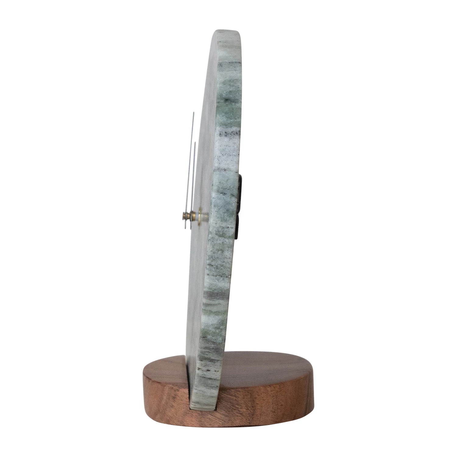 Round Marble Tabletop Clock