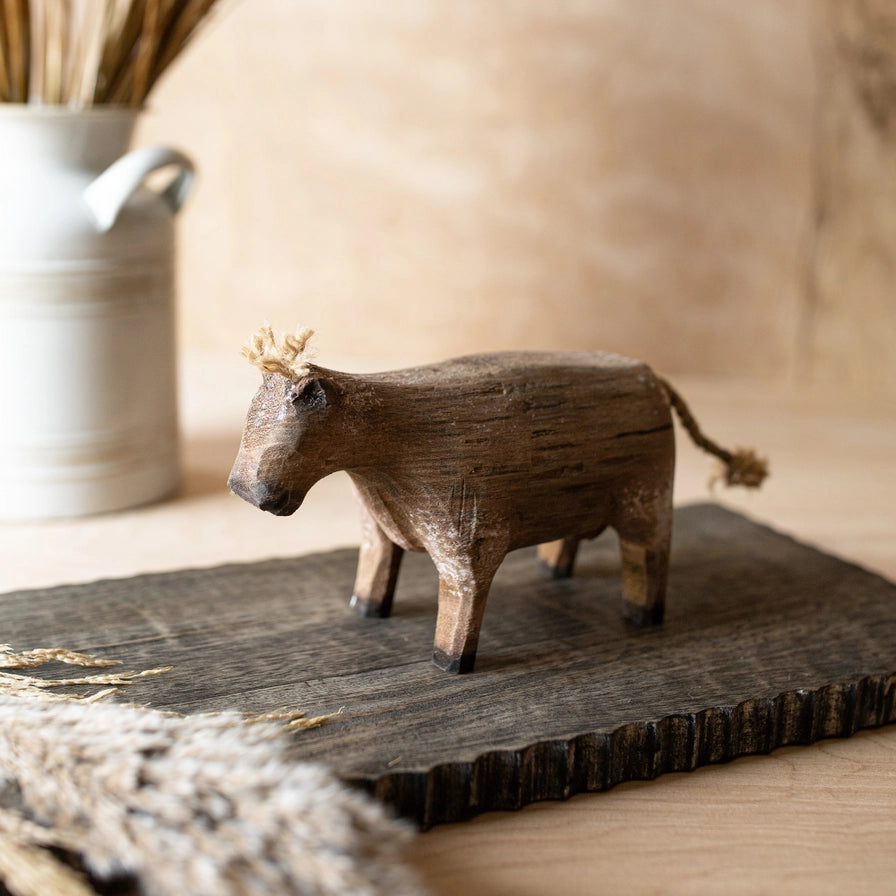 Wood + Jute Figurine - 2 Styles